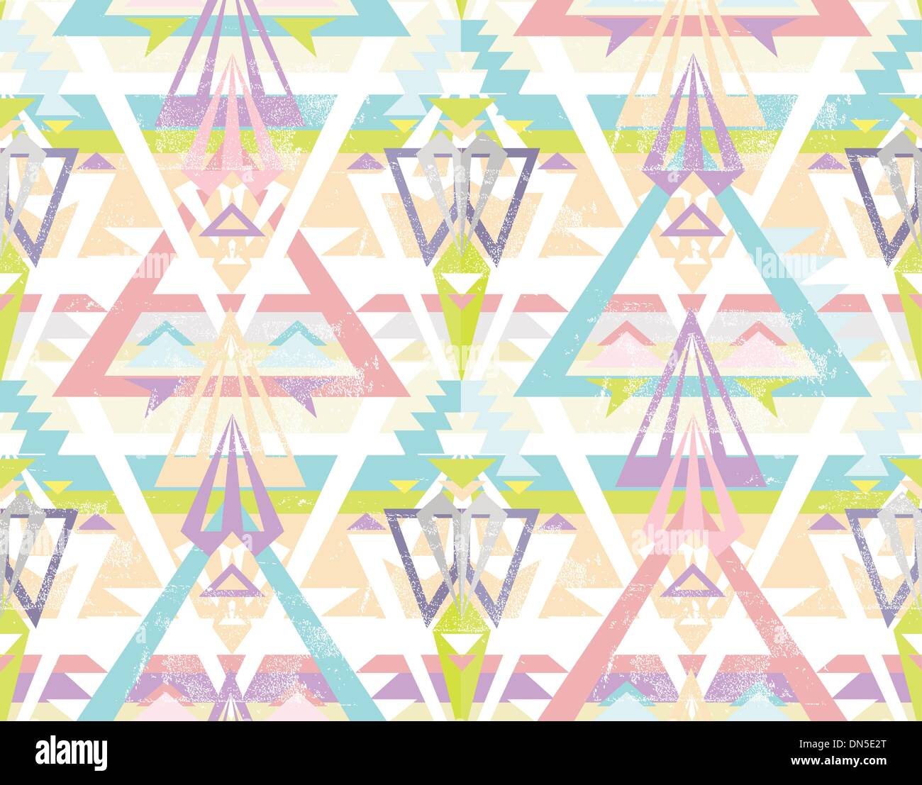 Geometrica astratta seamless pattern azteca. Illustrazione Vettoriale