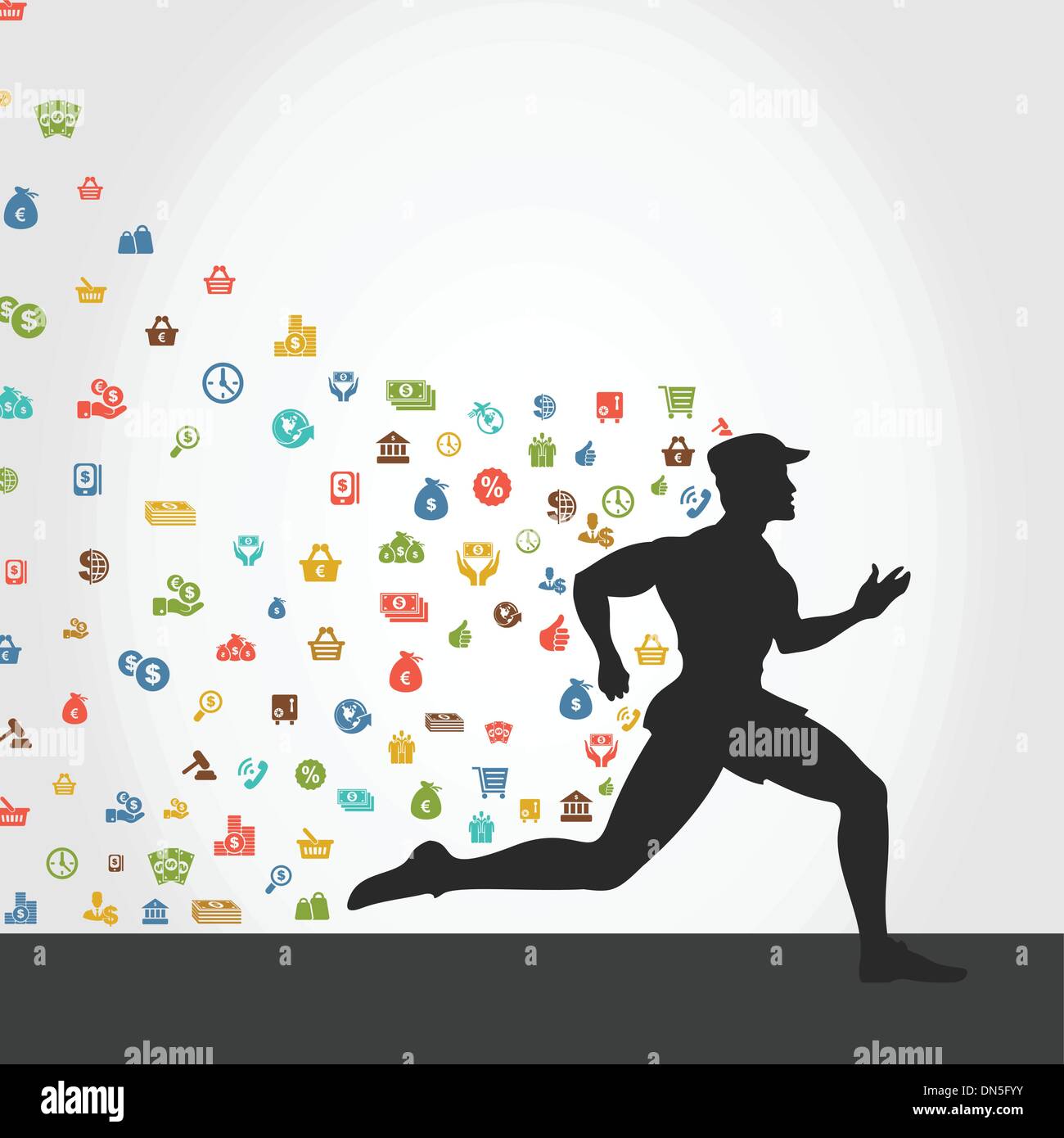 Soldi del corridore Illustrazione Vettoriale