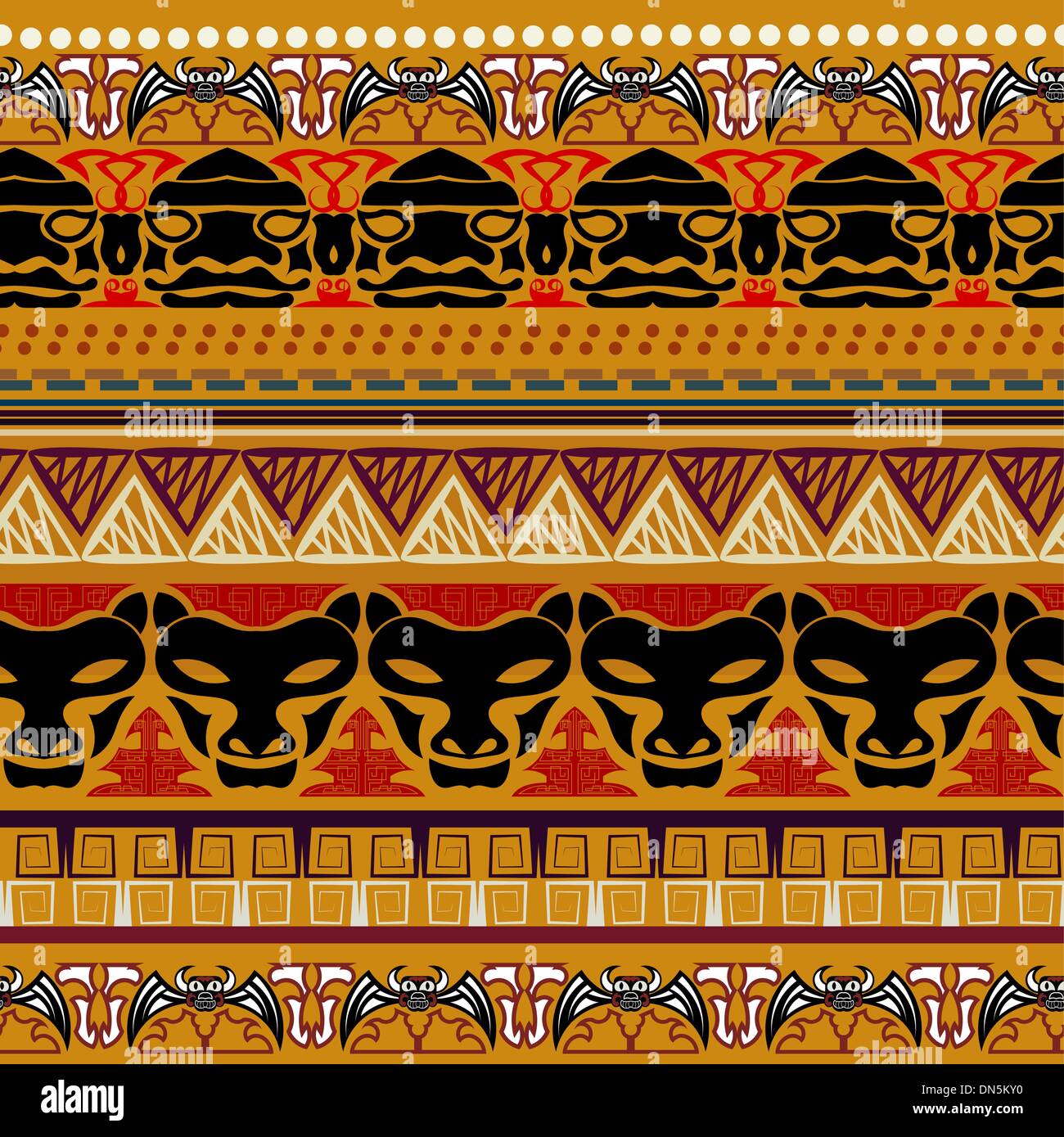 Messicano modello senza giunture Illustrazione Vettoriale