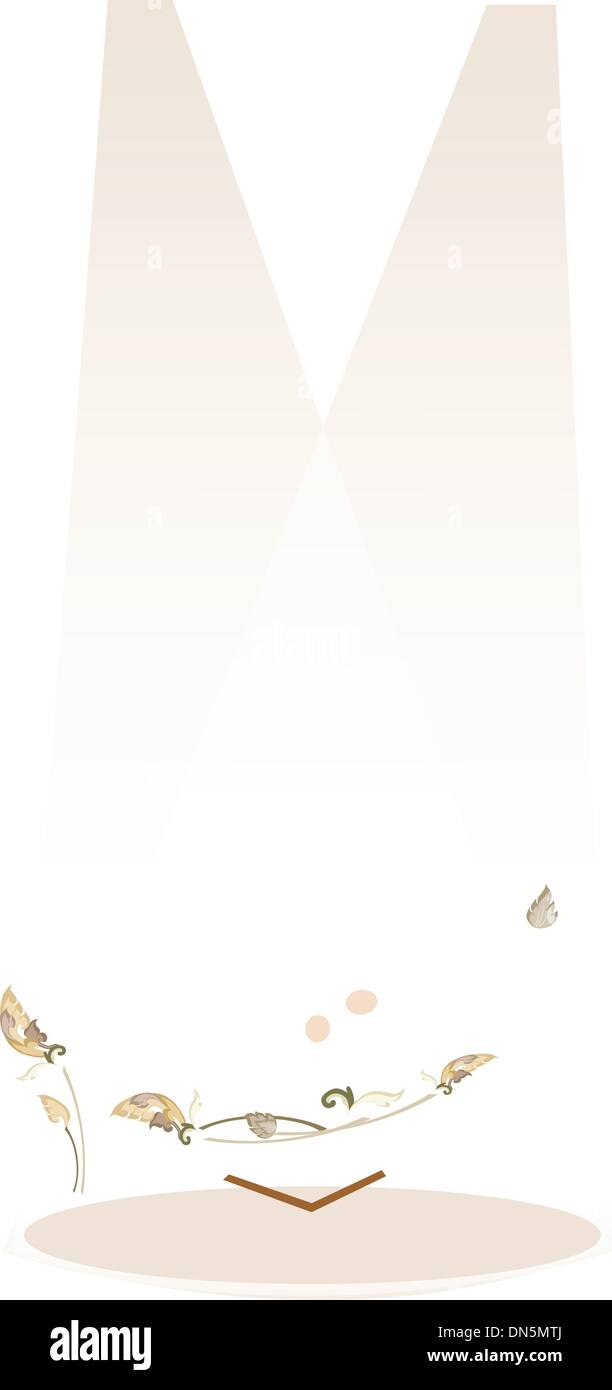 Un bellissimo xilofono tailandese sul palco marrone sfondo Illustrazione Vettoriale