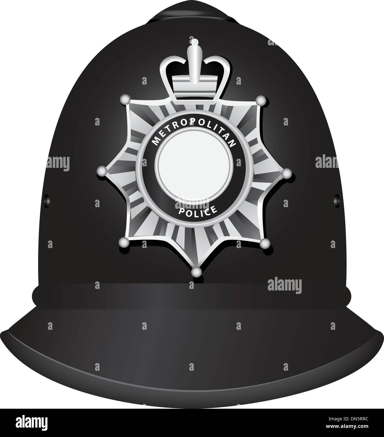 British police officer del casco Illustrazione Vettoriale