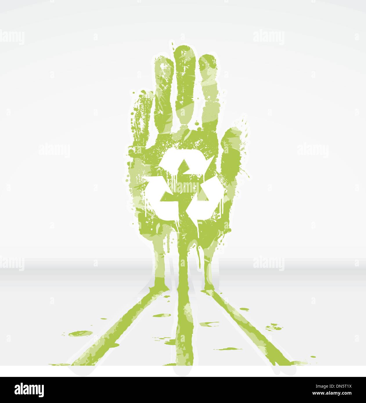 Ecologico design di avvertimento Illustrazione Vettoriale
