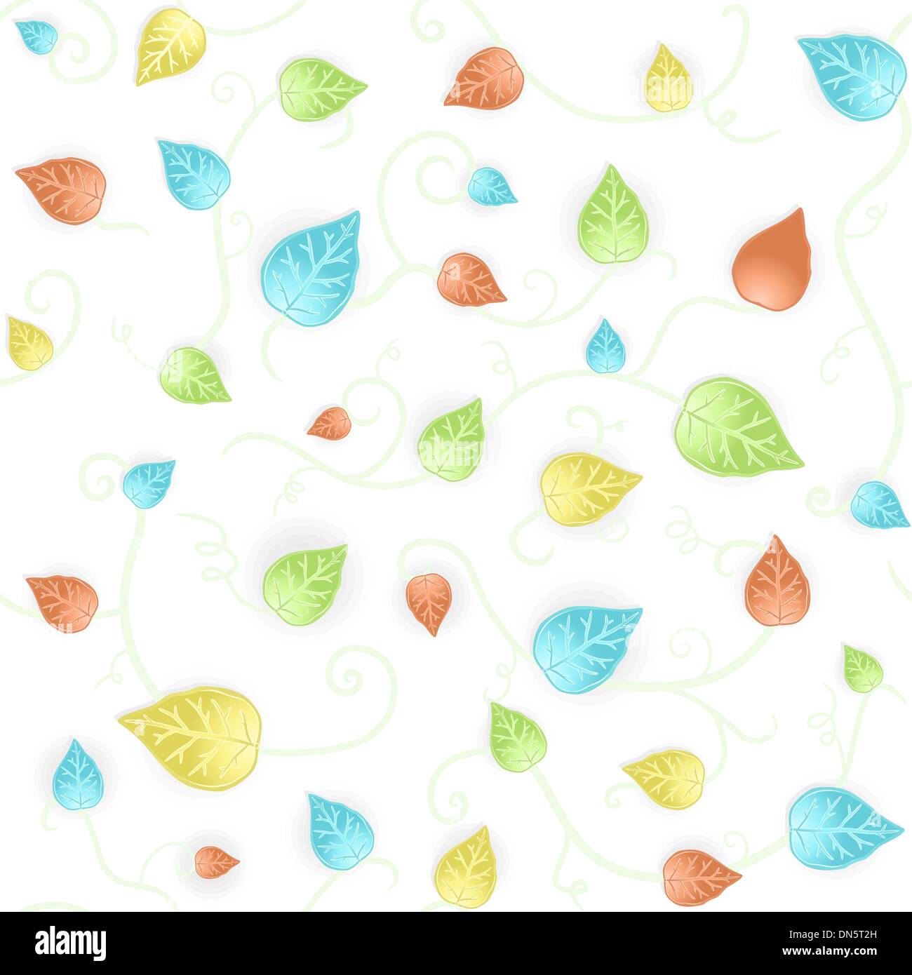 Autunno frondoso pattern senza giunture Illustrazione Vettoriale