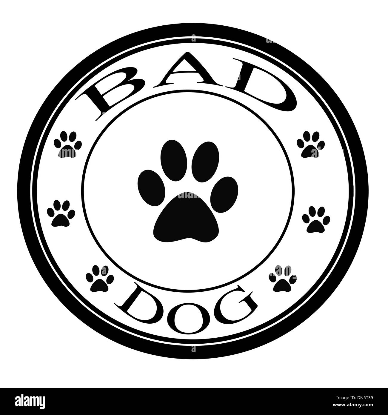 Cane cattivo Illustrazione Vettoriale
