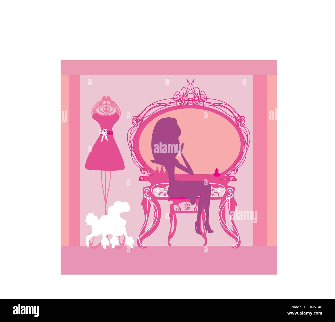 Portare a casa , sagome illustrazione vettoriale Illustrazione Vettoriale