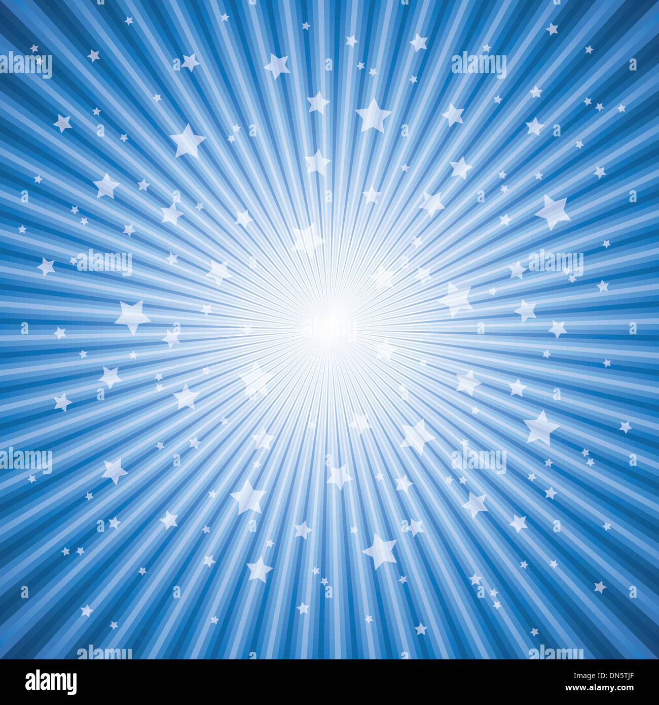 Vettore sfondo astratto della blue star burst Illustrazione Vettoriale