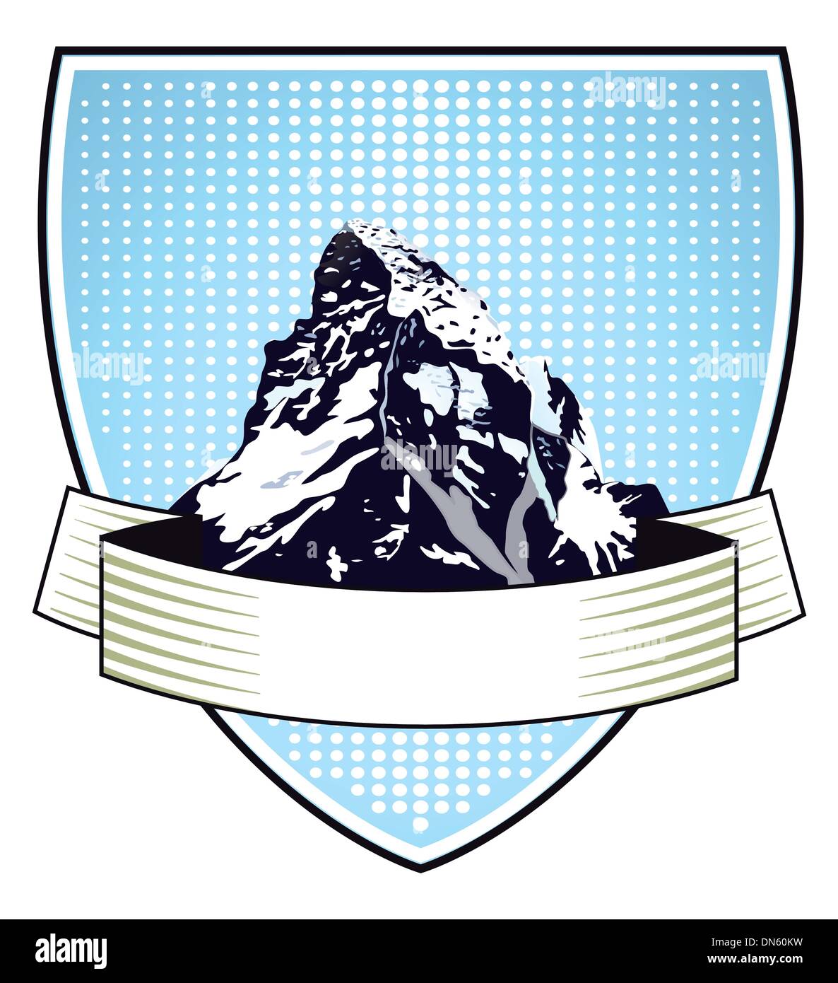 Mountain Crest Illustrazione Vettoriale