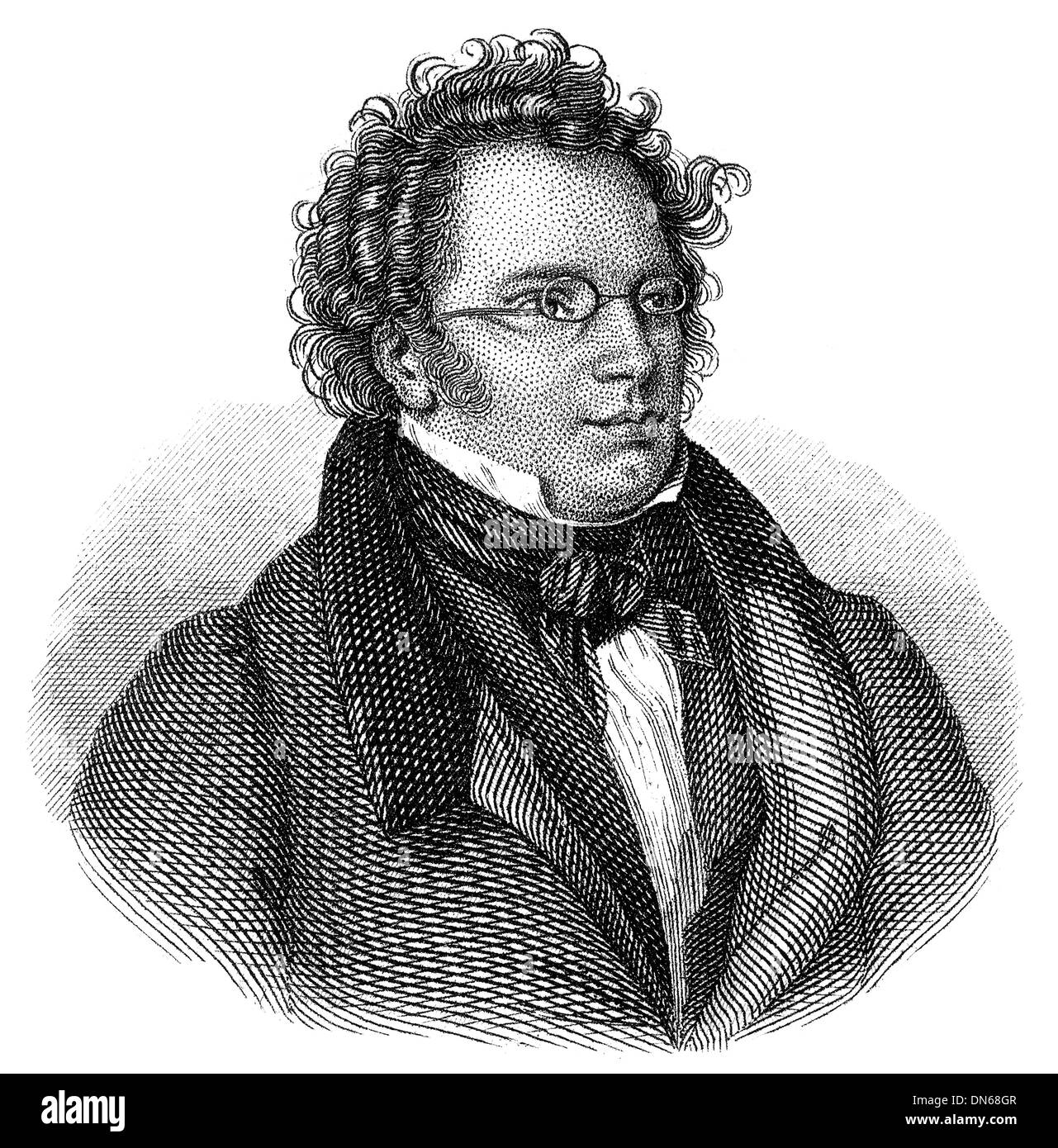 Franz Peter Schubert, 1797 - 1828, un compositore austriaco, Foto Stock
