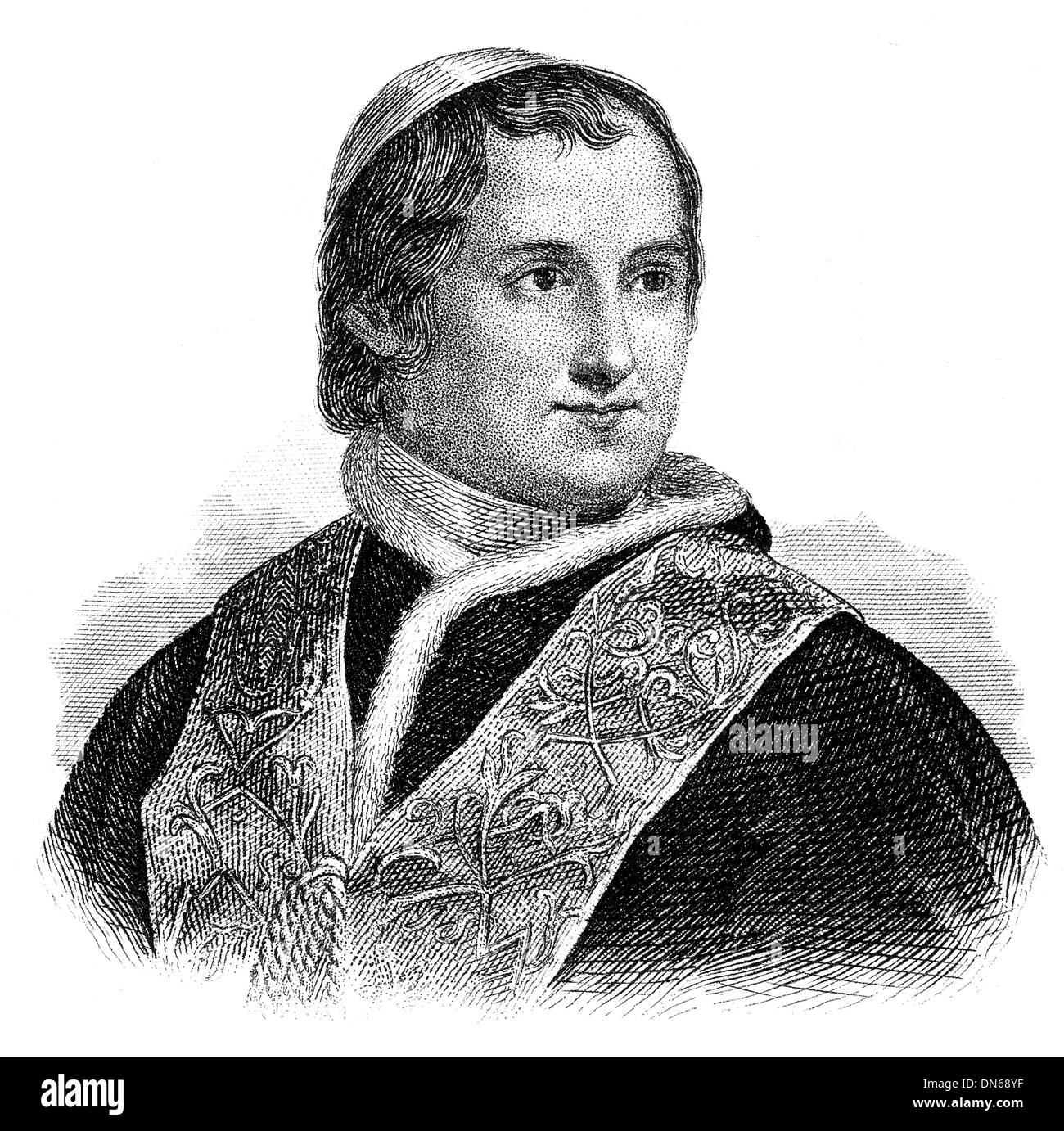 Il beato Papa Pio IX , 1792 - 1878, Giovanni Maria Mastai-Ferretti, Papa della Chiesa Cattolica dal 1800 al 1823, Foto Stock