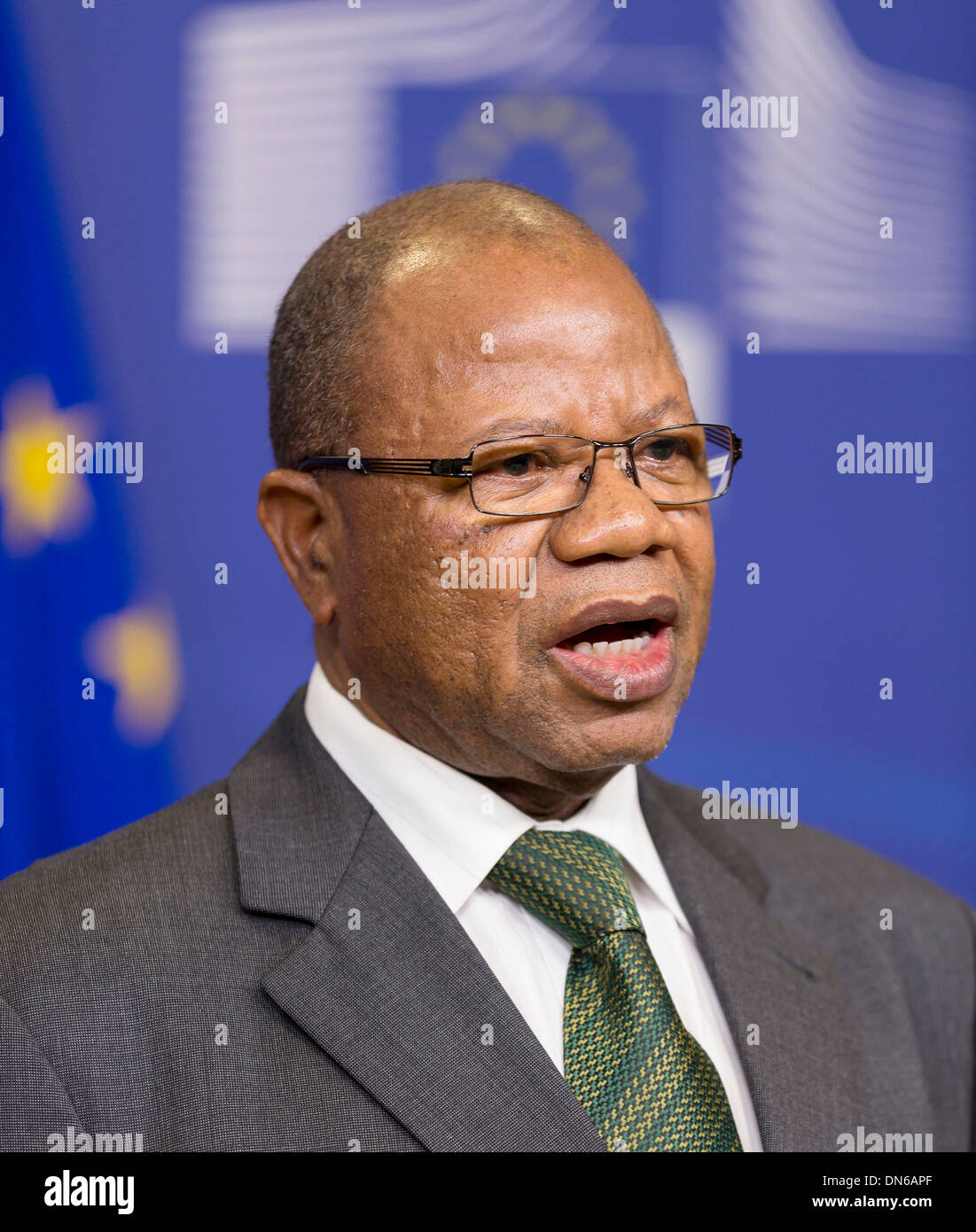 Bruxelles: Diango Sissoko nella sede della Commissione europea su 2013/02/18 Foto Stock