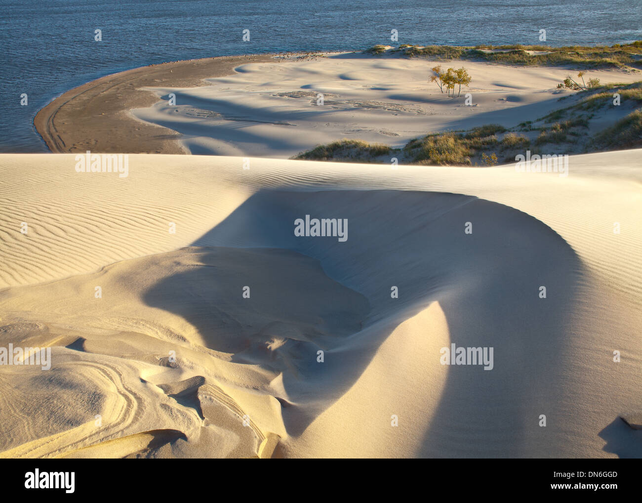 Paradise si affacciano, argento Lago di dune di sabbia, il lago Michigan Foto Stock