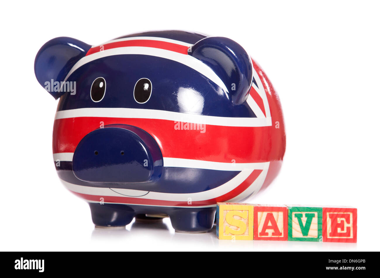 Salvadanaio salvataggio studio ritaglio Foto Stock