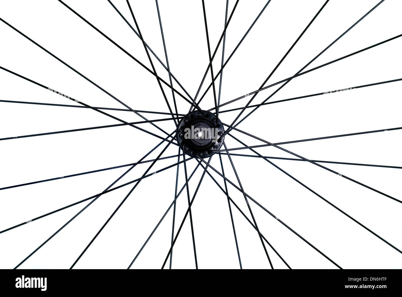 Ha parlato di mountain bike, isolato su bianco Foto Stock