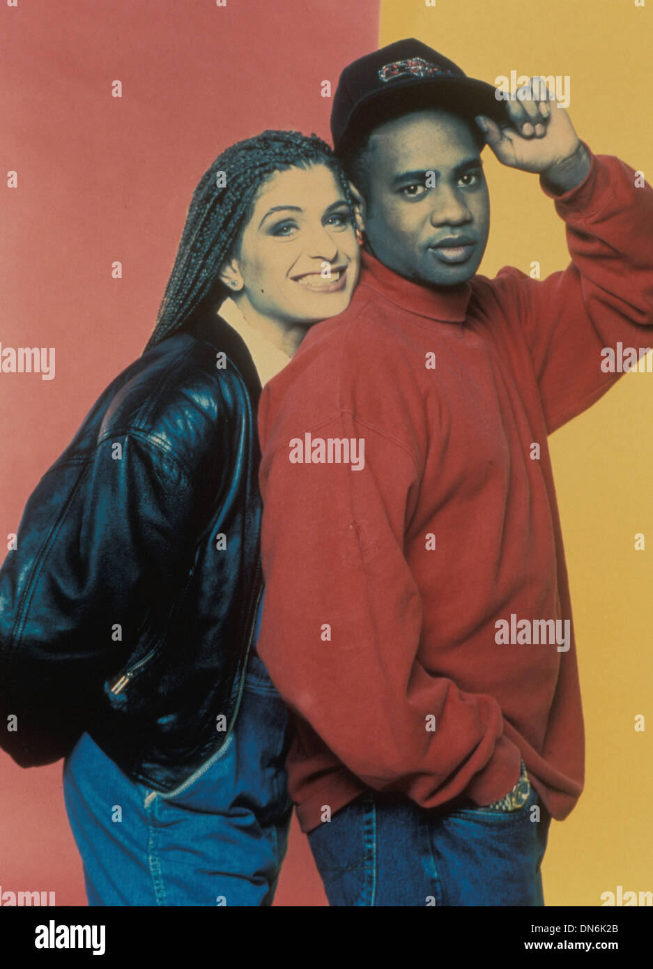 CAPELLA foto promozionale dell'Italiano duo vocale circa 1990 Foto Stock