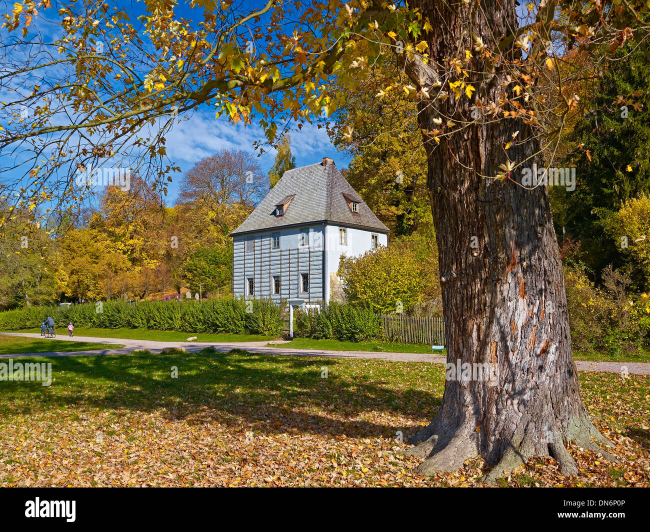 Goethe Garden House in Ilm Park, Weimar, Turingia, Germania Foto Stock