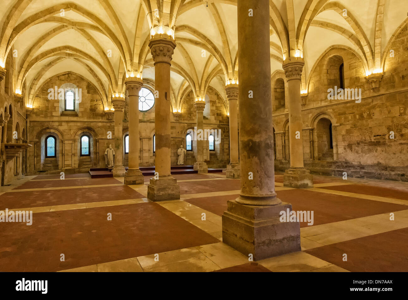 Santa Maria Monastero, refettorio, Alcobaca, Estremadura e Ribatejo Provincia, Portogallo Foto Stock