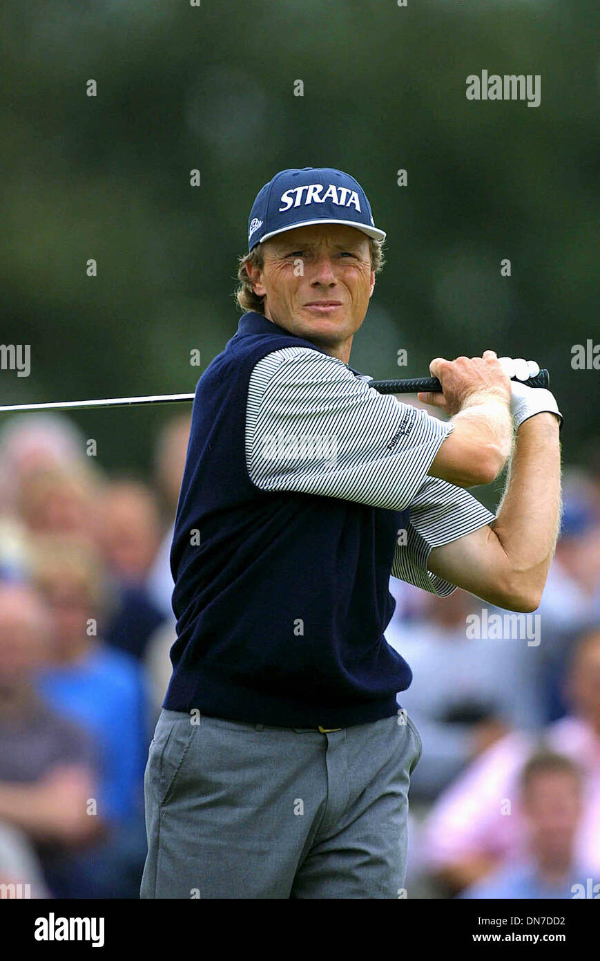 BERNHARD LANGER.Germania.21/07/2001.DI40. Foto Stock