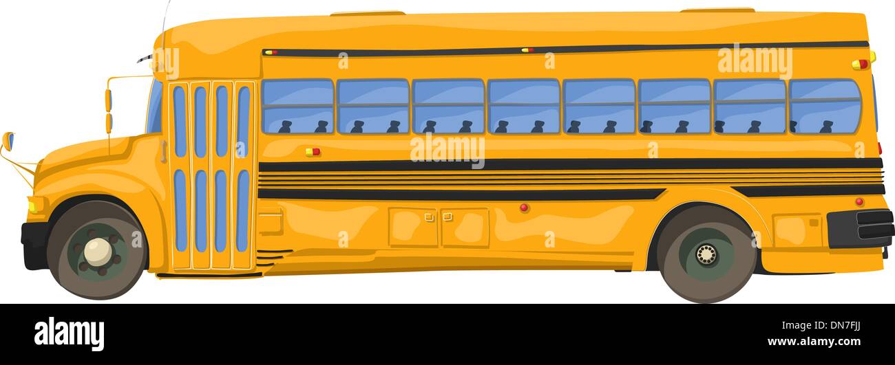 Bus school cartoon immagini e fotografie stock ad alta risoluzione - Alamy