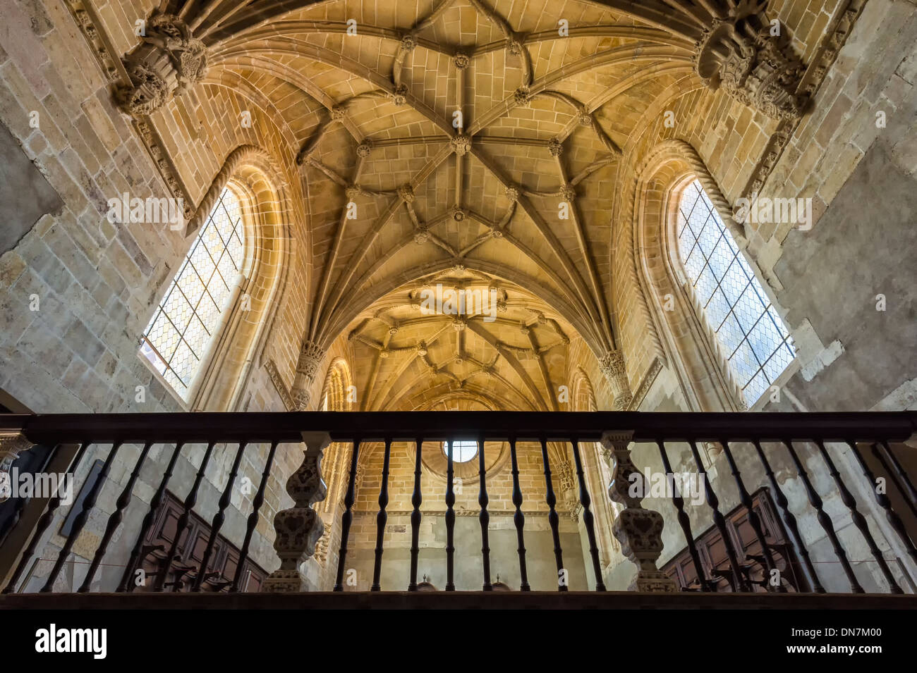 Convento dell' Ordine di Cristo, il soffitto del Coro superiore, Tomar, Estremadura, Ribatejo, Portogallo, Patrimonio Mondiale dell Unesco Foto Stock