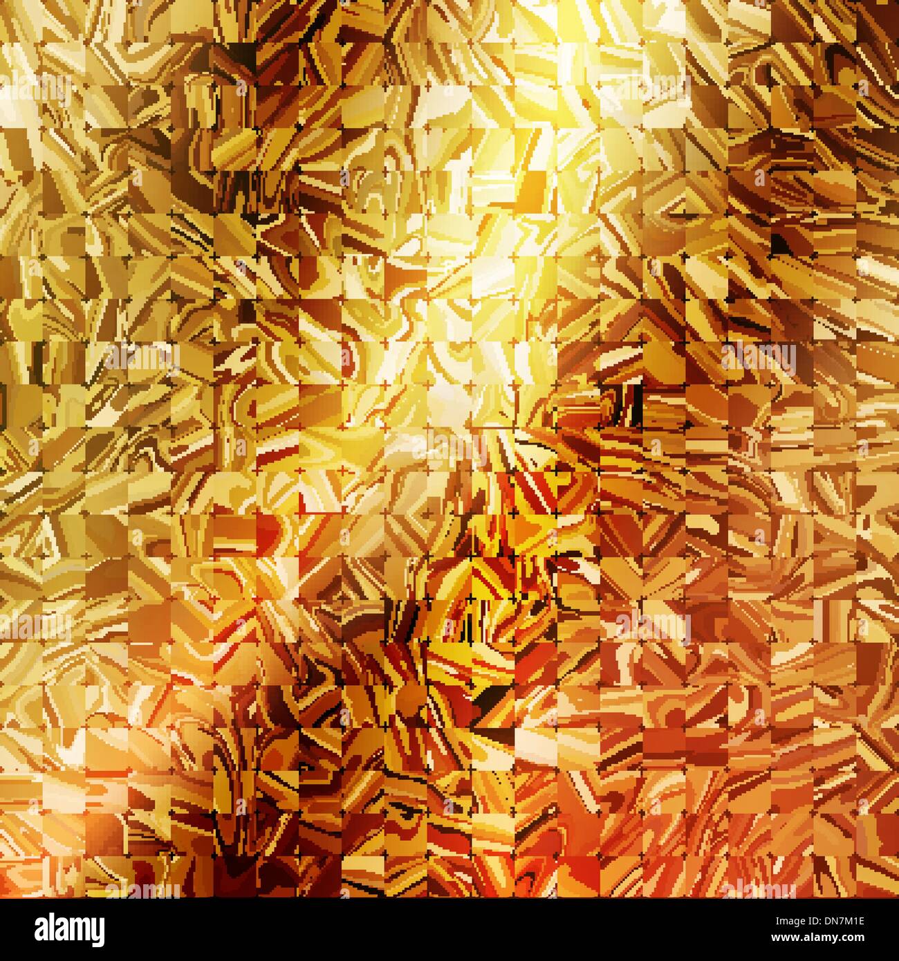 Mosaico in oro sullo sfondo. EPS 10 Illustrazione Vettoriale