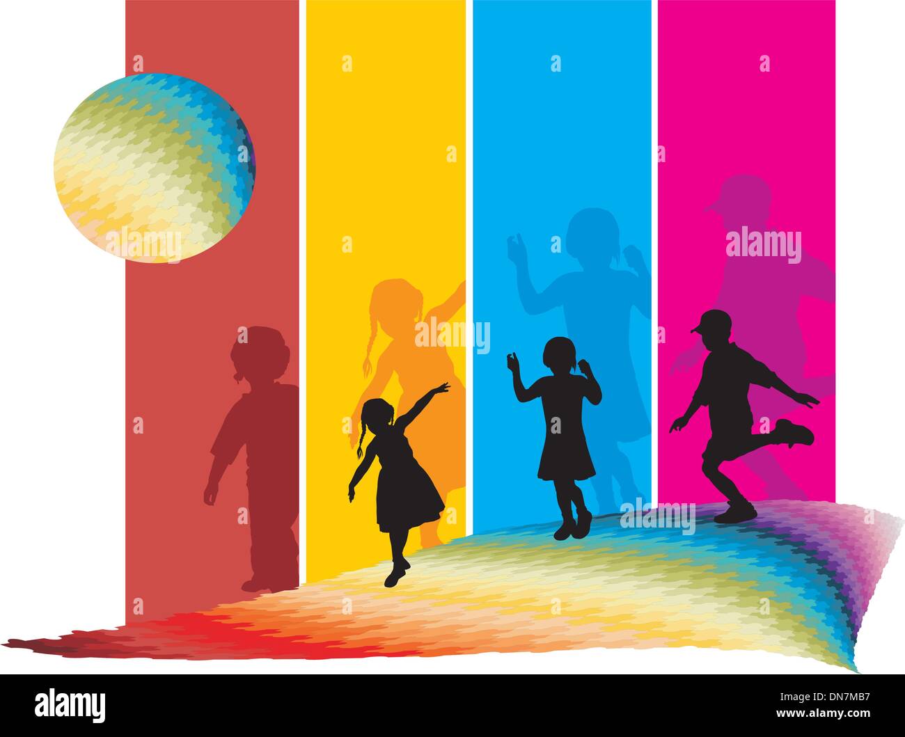 Eppure i bambini si muovono Illustrazione Vettoriale