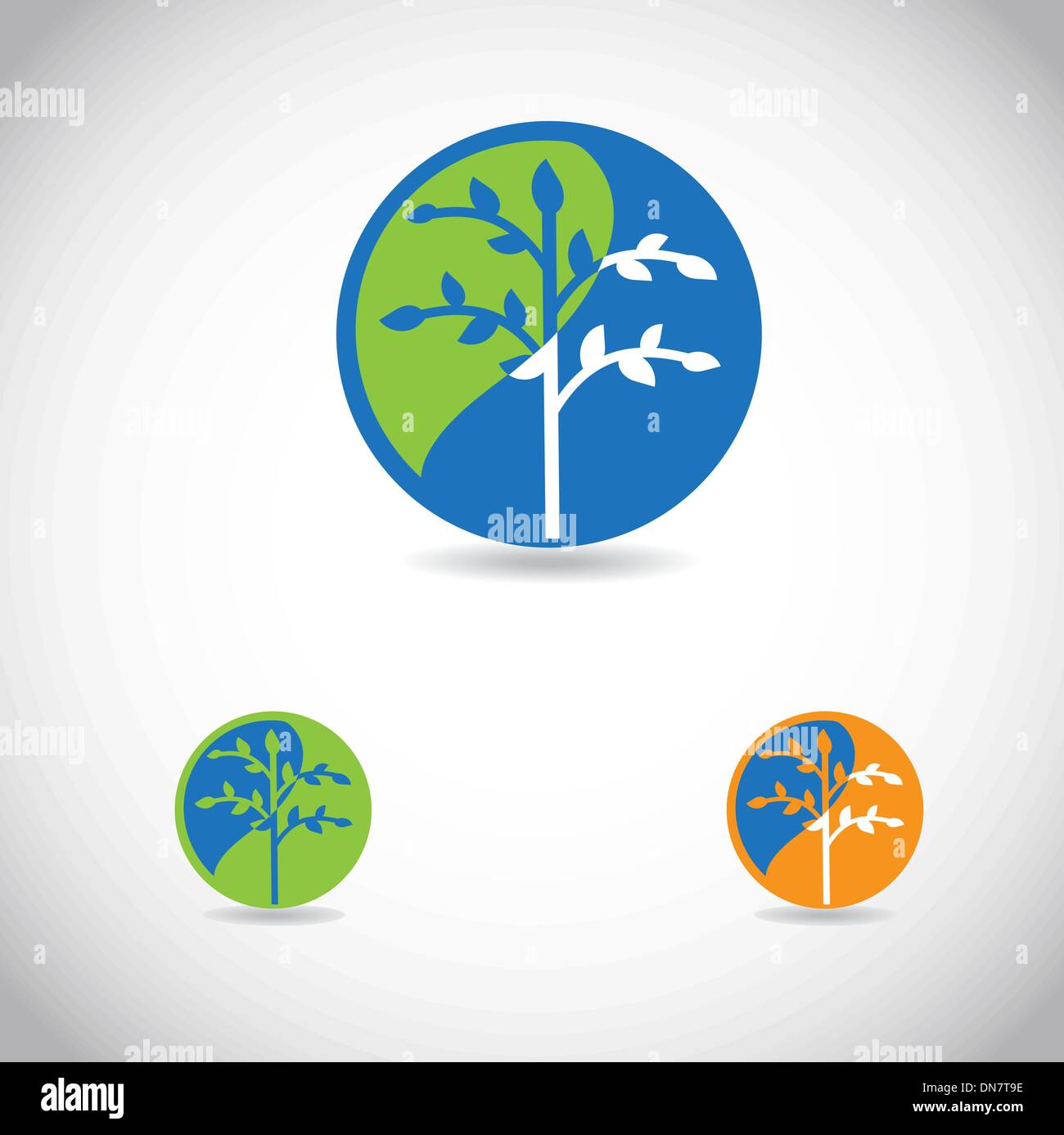 Icone di eco - logo Illustrazione Vettoriale