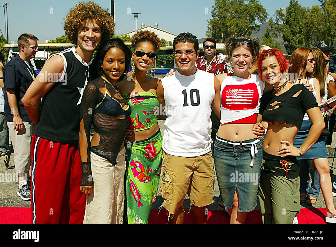 Agosto 4, 2002 - K2109LOC 6 concorrenti da American Idol.2002 Teen Choice Awards.PRESSO L'ANFITEATRO universale.Universal City, CA 08/04/02. LOCKWOOD/ 2002(Credit Immagine: © Globo foto/ZUMAPRESS.com) Foto Stock