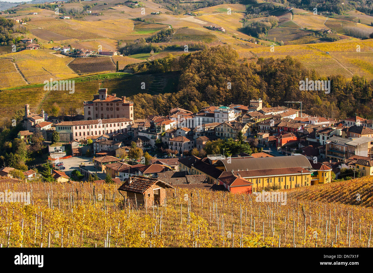 Europa Italia Piemonte langhe Barolo il villaggio Foto Stock