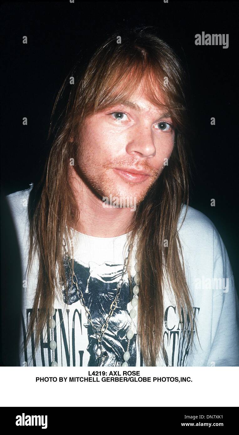 Gen 26, 2001 - L4219: Axl Rose. MITCHELL GERBER/(enti Immagine: © Globo foto/ZUMAPRESS.com) Foto Stock