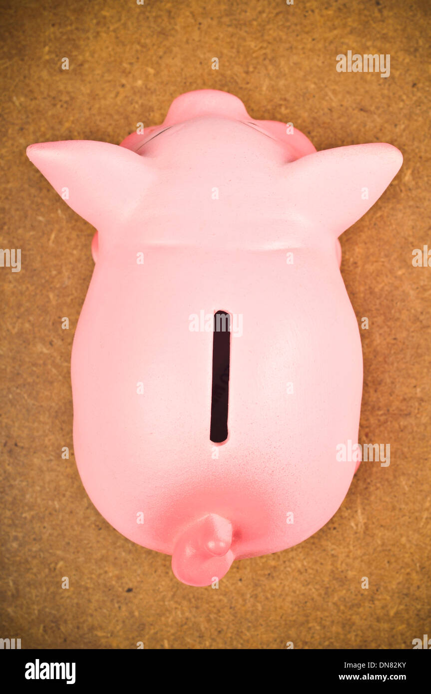 Salvadanaio, vista dall'alto Foto Stock