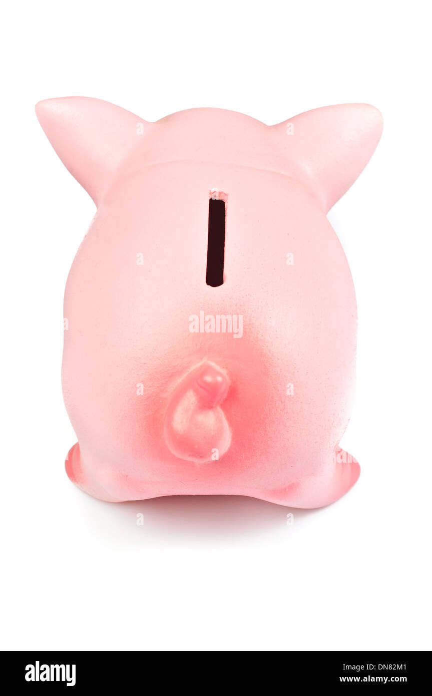 Salvadanaio, vista posteriore Foto Stock