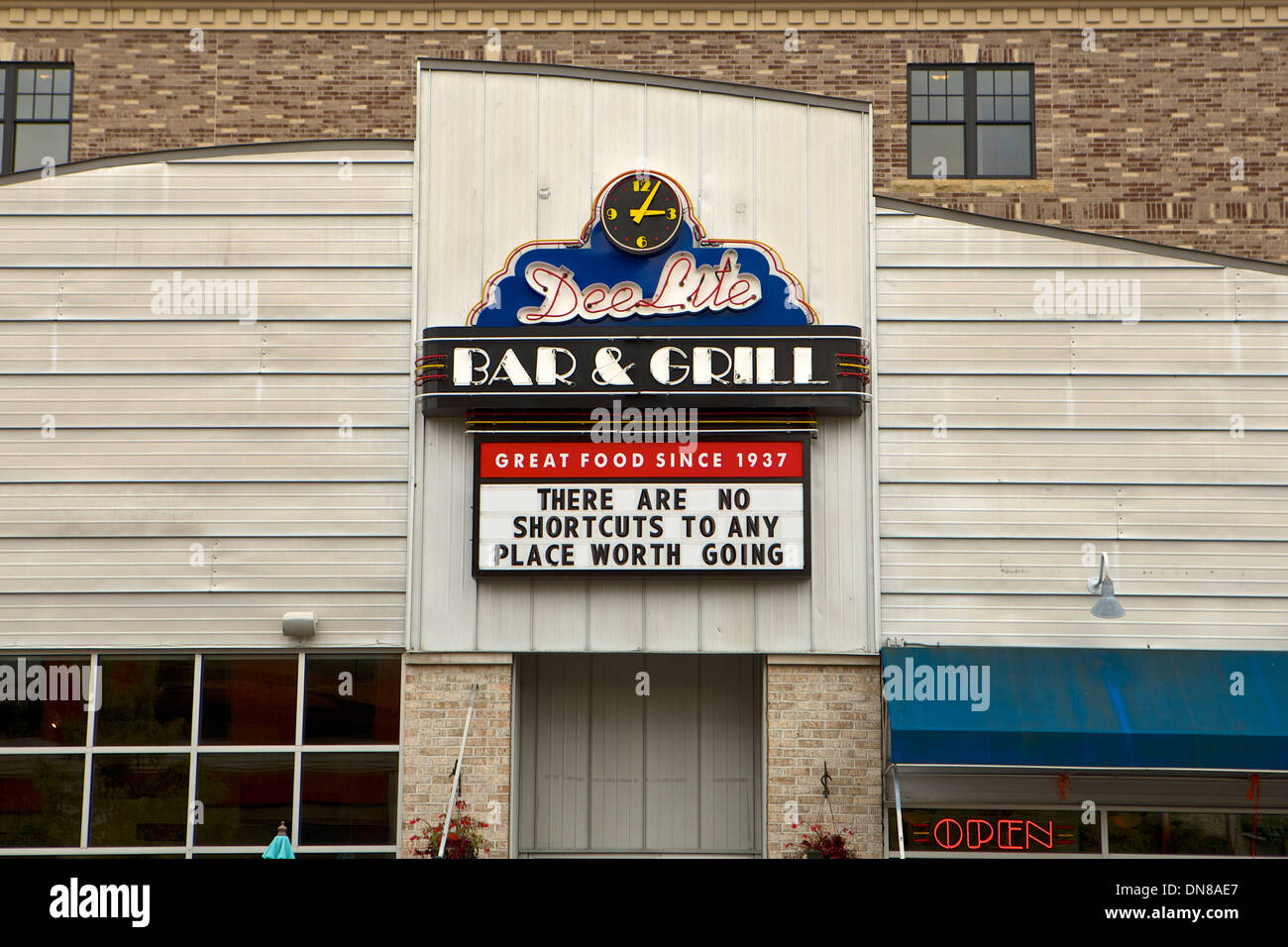 Dee Lite Bar & Grill in Grand Haven, Michigan Foto Stock