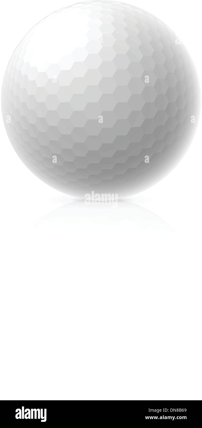 Sfera di golf Illustrazione Vettoriale