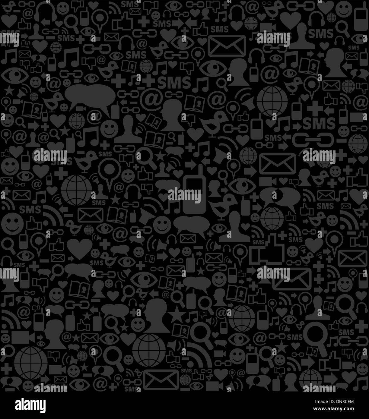 Smart phone rete sfondo icona Illustrazione Vettoriale