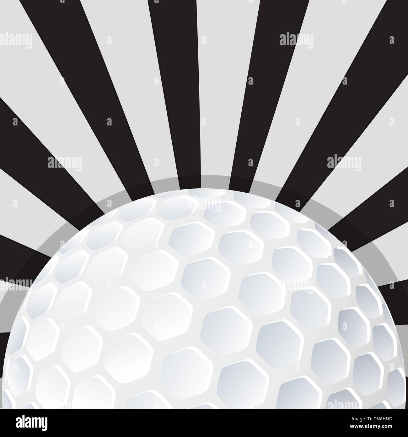 Pallina da golf design icona Illustrazione Vettoriale