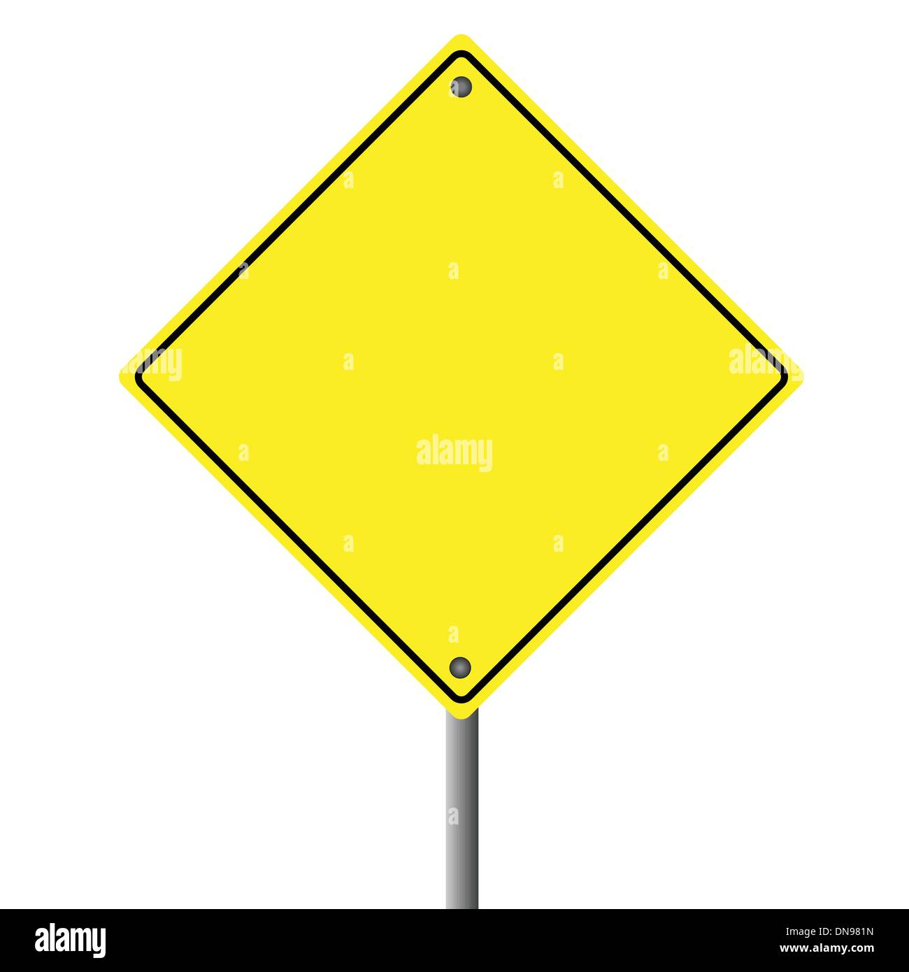 Cartello giallo Illustrazione Vettoriale