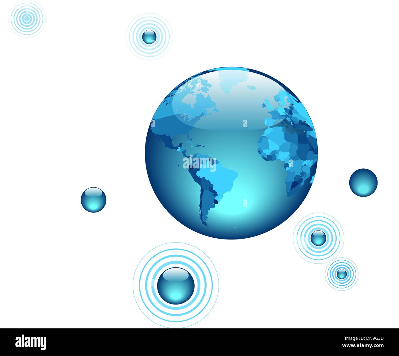 Pianeta il concetto di sistema Illustrazione Vettoriale