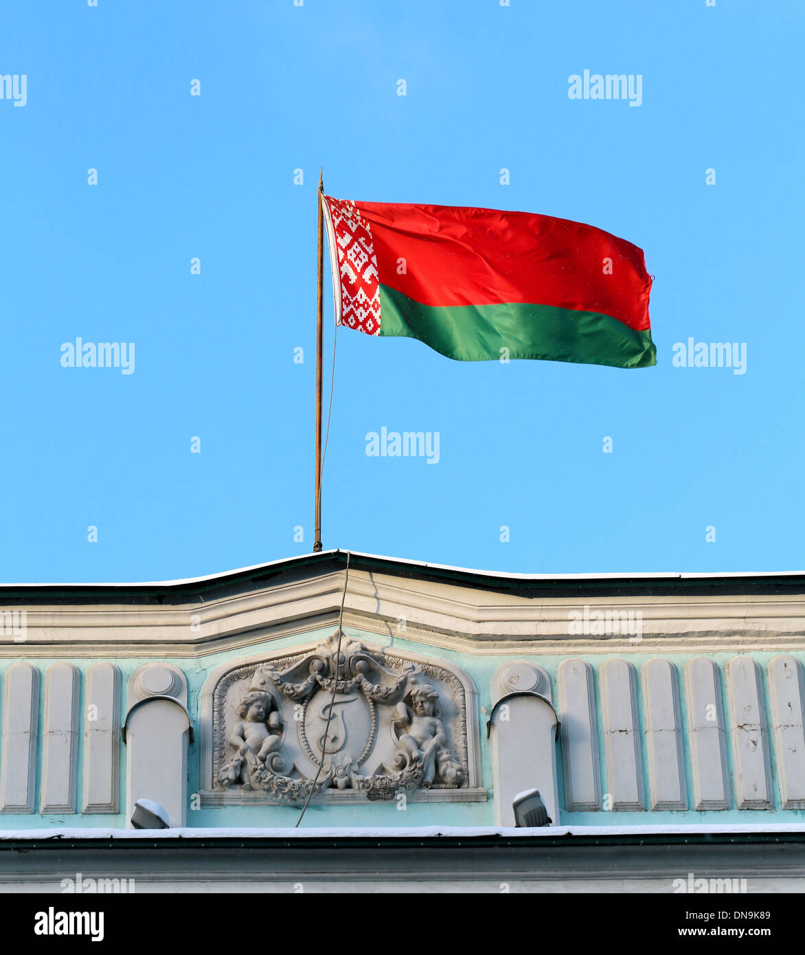 bandiera della Bielorussia Foto Stock