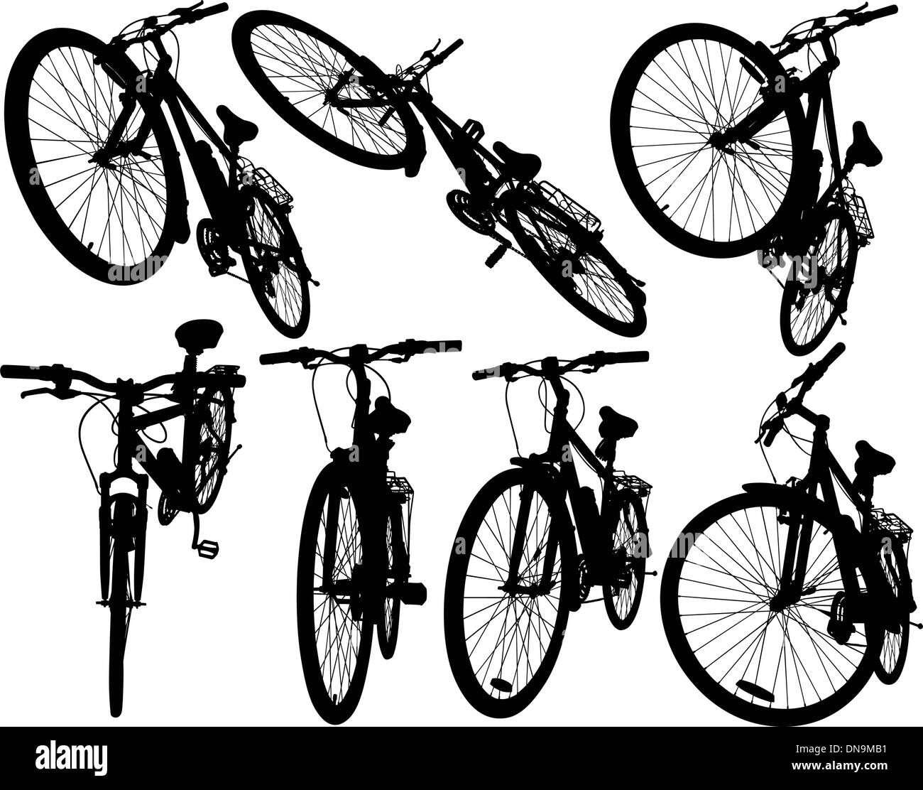 Mountain bike Illustrazione Vettoriale