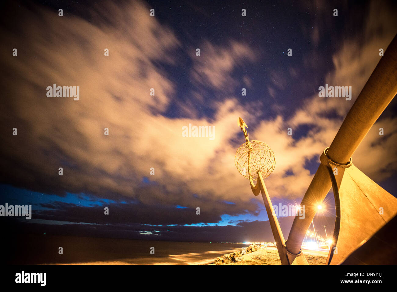 Bussola di puntamento emisfero sud cielo notturno a Punta Arenas in Cile  Foto stock - Alamy