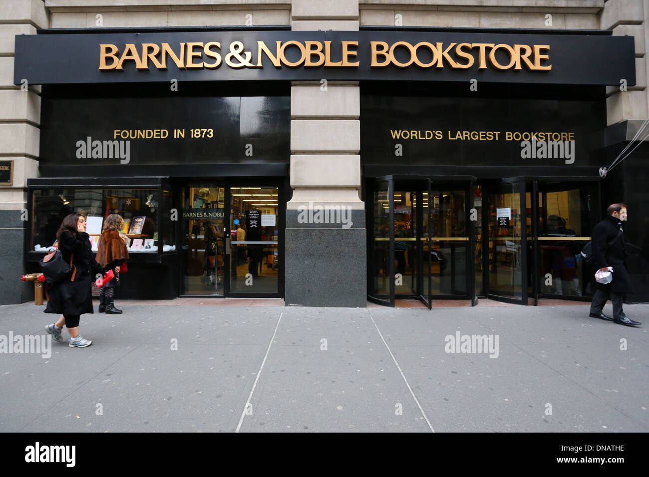 [Storefront storico] Barnes & Noble Bookstore Chelsea, 105 Fifth Ave, New York, New York. Foto Stock