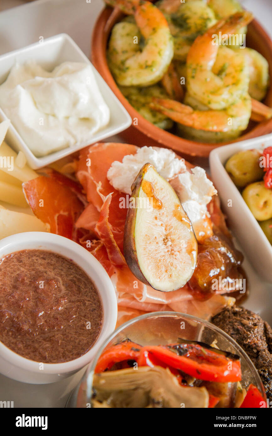 Dieta mediterranea Foto Stock