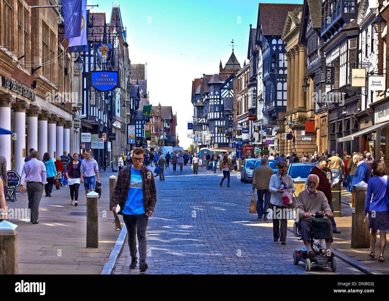 Chester City Nord Ovest Inghilterra Foto Stock