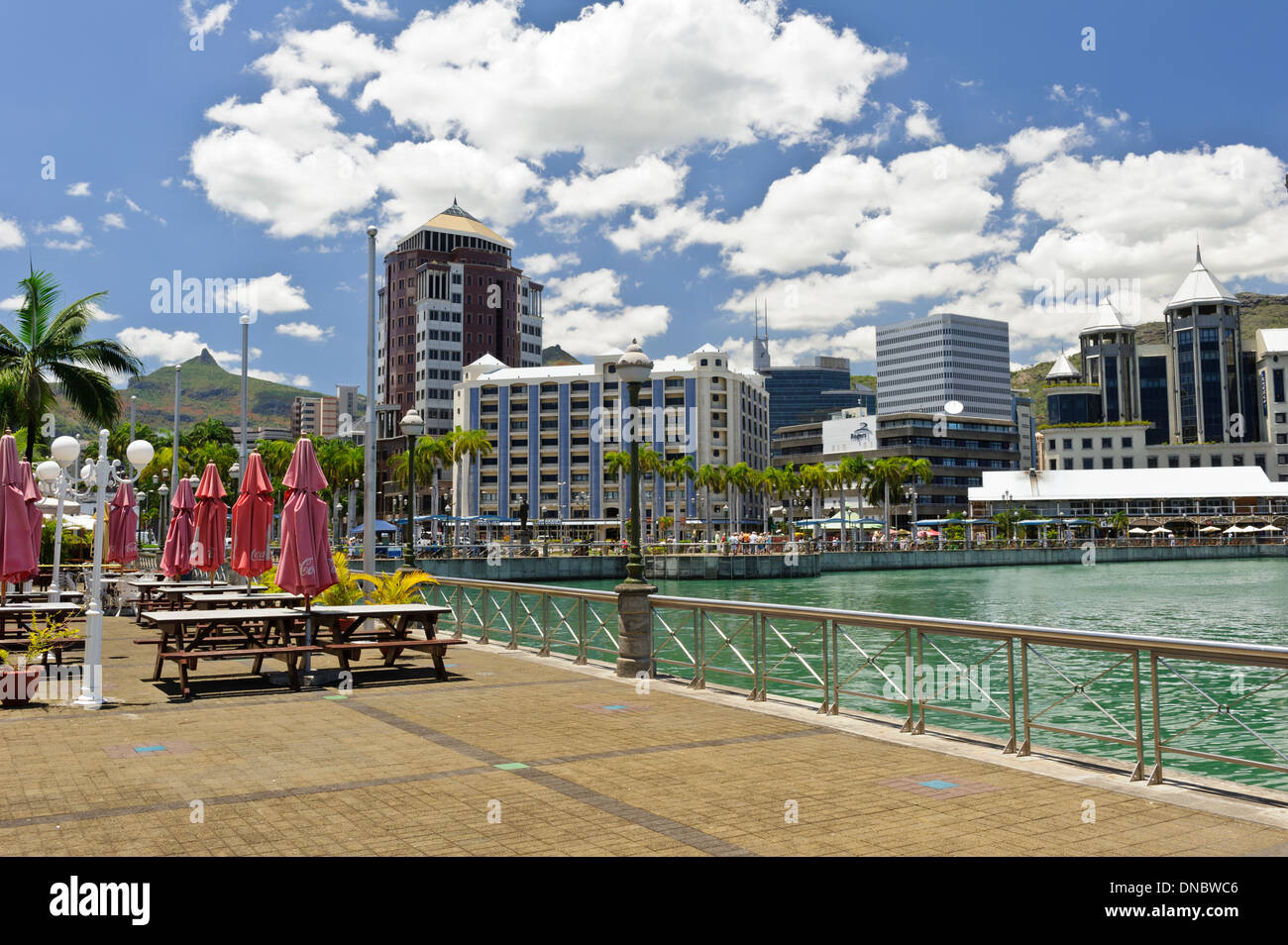 Caudan Waterfront, port louis, Mauritius. Foto Stock