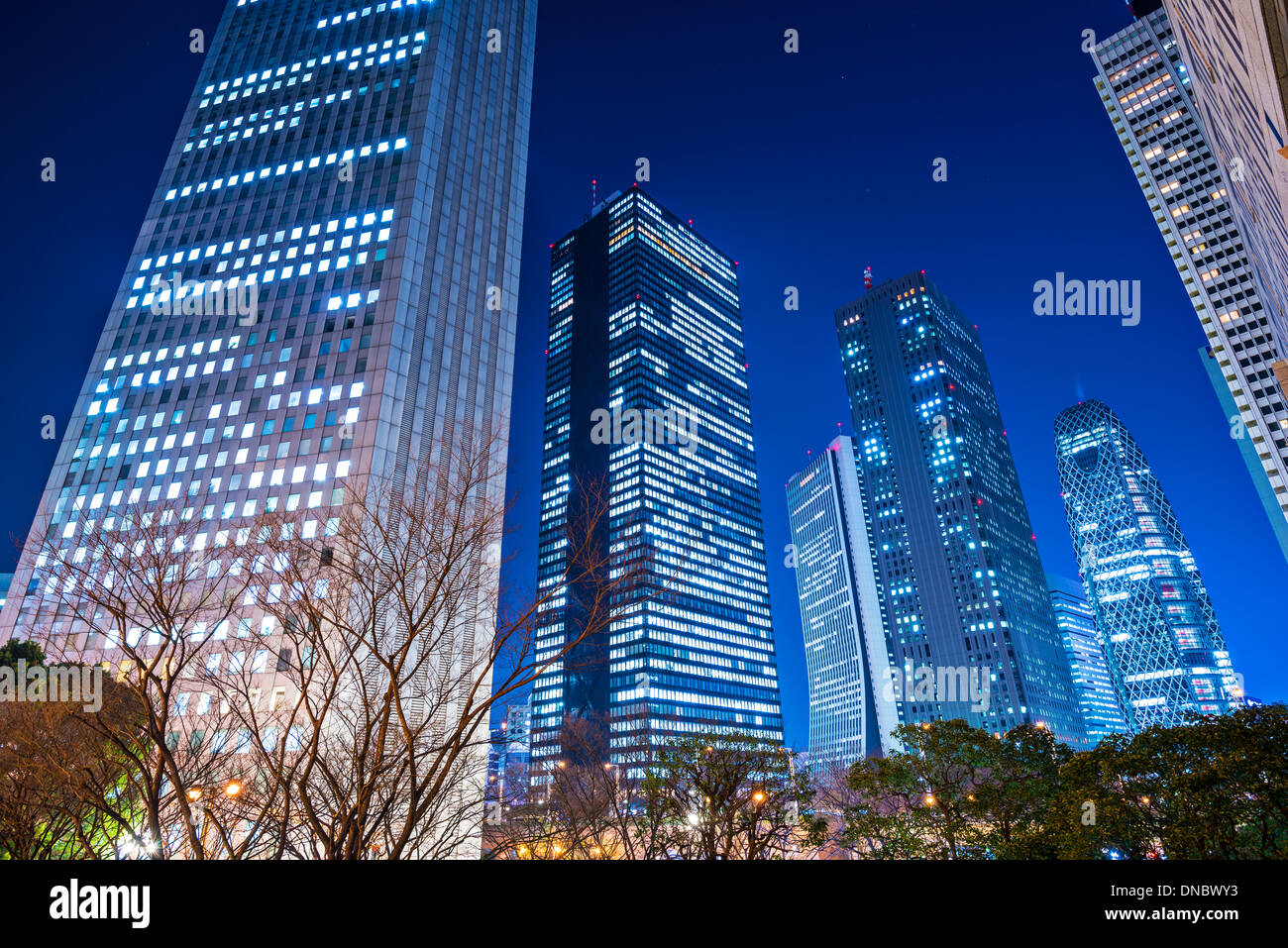 Shinjuku, Tokyo, Giappone cityscape di notte. Foto Stock