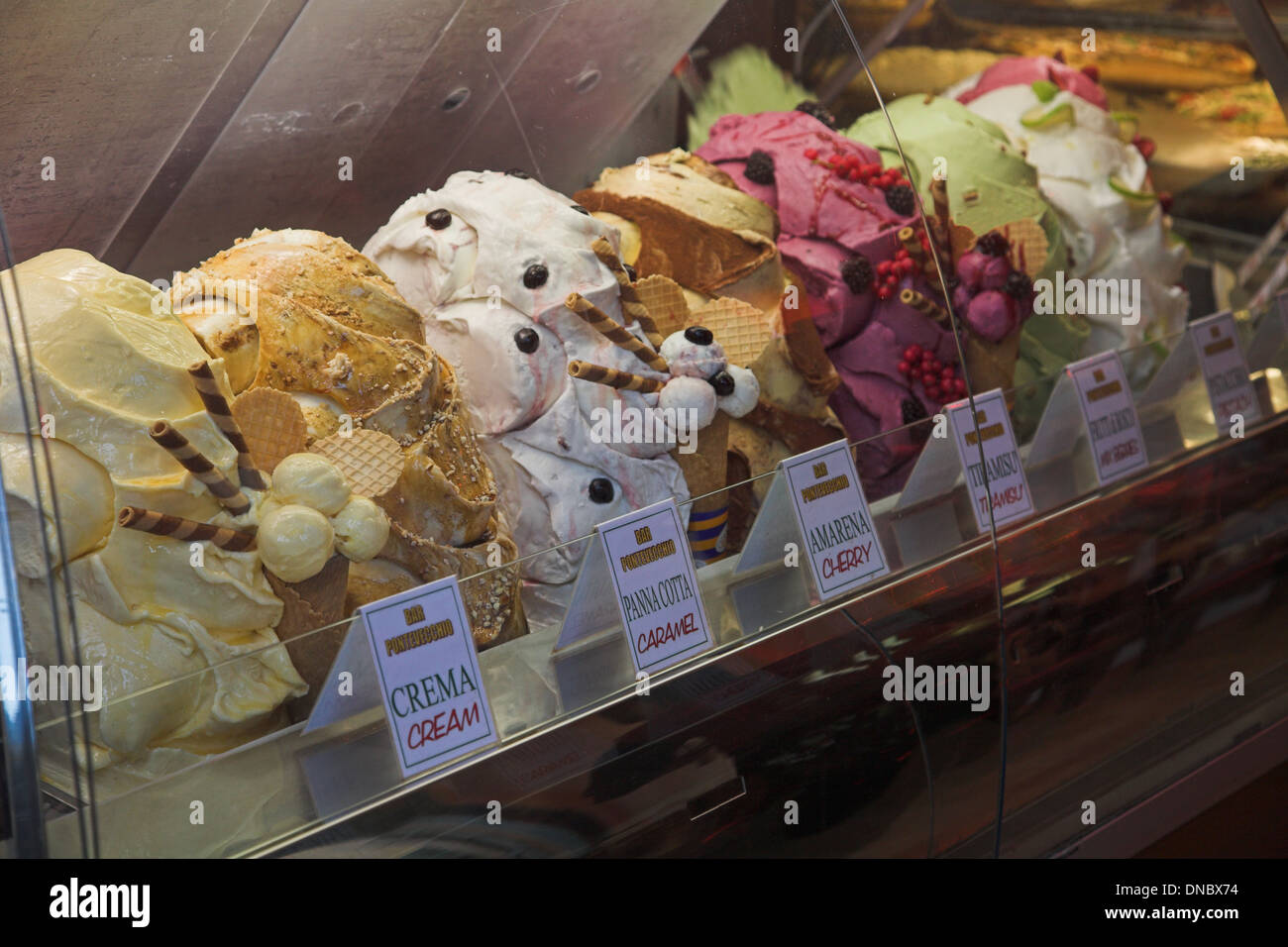 Gelato Italiano Foto Stock