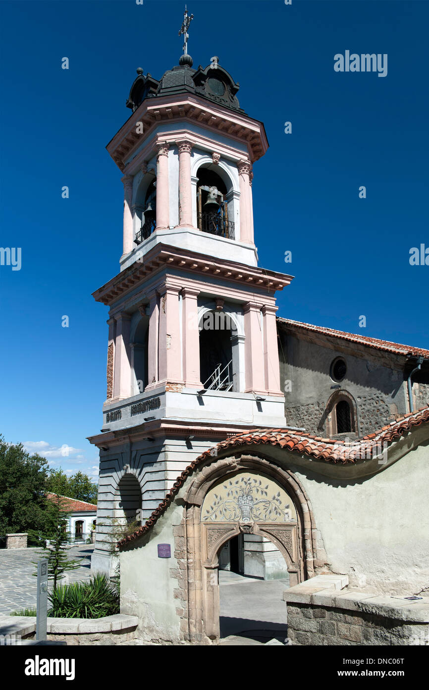 La Vergine Maria Cattedrale (aka la cattedrale dell'Assunzione) nella vecchia città di Plovdiv, la seconda città più grande della Bulgaria. Foto Stock