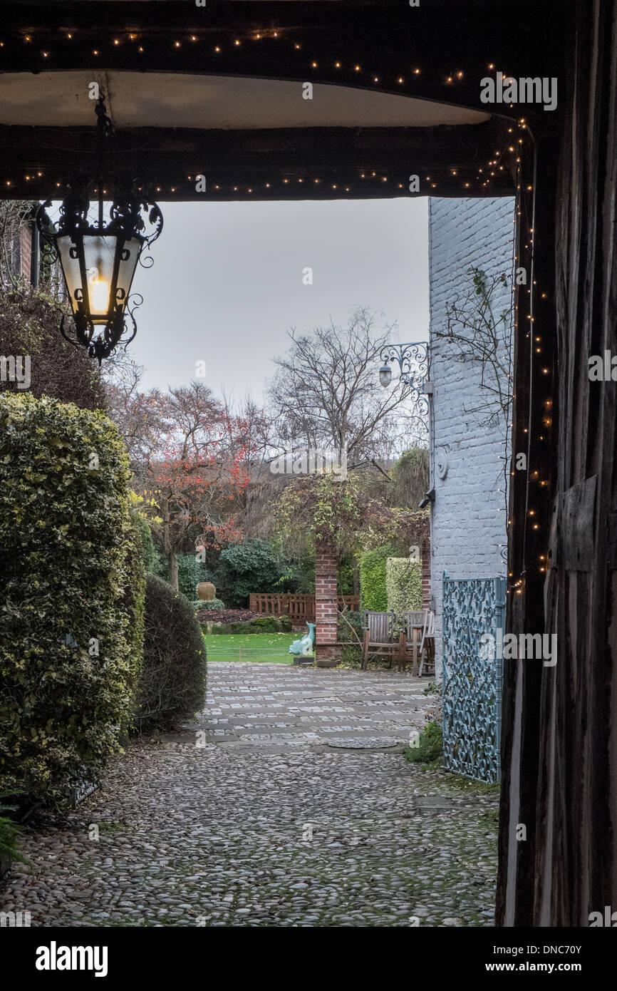 Worcester Almhouse Gardens Foto Stock