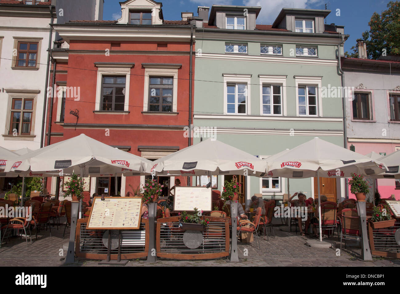 A tema ebraico ristorante nel quartiere Kazimierz; Cracovia, Cracovia; Polonia; Foto Stock