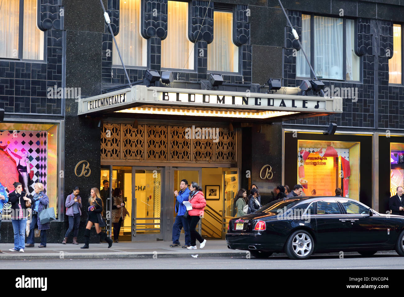 Bloomingdale, 1000 Lexington Avenue, New York, NY. Lexington Avenue ingresso in una delle merci di lusso department store. Foto Stock
